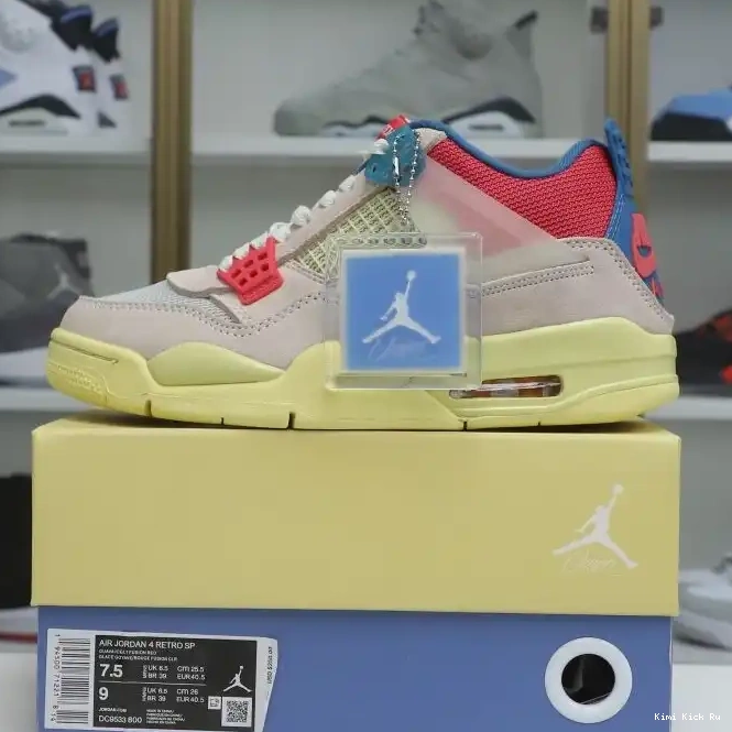'GUAVA X UNION AIR ICE' JORDAN 4 LA RETRO Kimikick 0505
